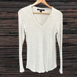 Fifteen Twenty Gray Fitted Long Sleeve Tee